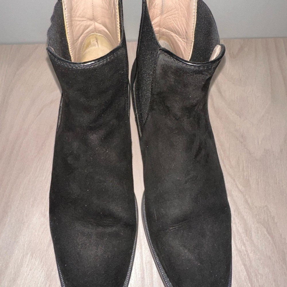 Stuart Weitzman Suede Chelsea Boots - Picture 3 of 11